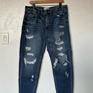 KanCan women’s Relaxed Fit Distressed Denim Jeans 100% Cotton